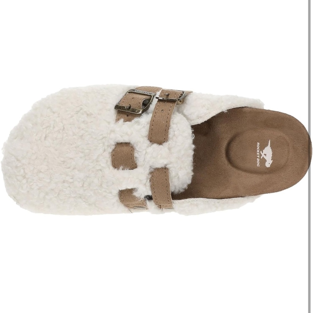 Rocket Dog Cozy Shearling Clogs with Buckle Straps, NWT! - Picture 2 of 11